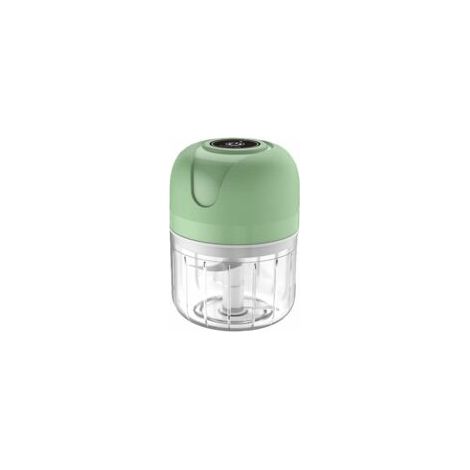 Mini tritatutto elettrico senza fili per aglio da 250 ml – Ricaricabile tramite USB – Lama in acciaio inossidabile – Bicchiere in PP per alimenti – Ideale per tritare carne, cipolle e peperoncini.