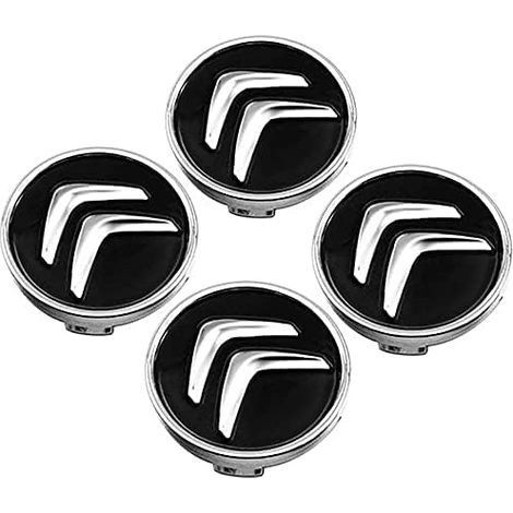 4 Pièces Cache-Moyeu pour Citroen C4 Picasso C3 Berlingo C5 X7 C2 C1 Ds3 ZX Xsara C8 DS DS4 60MM, Capuchons de Centre Jante avec Badge, Voiture Enjoliveurs de Roué D'emblème Accessoires (1/5)