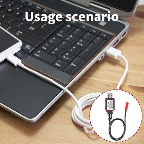 Câble de chargement USB 7,2 V avec connecteur JST pour voiture télécommandée robotisée (noir) (1/4)