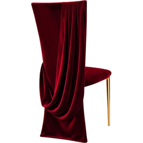 Housse de chaise de mariage élégante en polyester pour-Bourgogne (1/2)