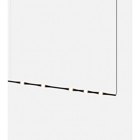 Colgante Dew Horitzontal 995mm LED 13 Blanco cálido - 2700K DALI Negro 782lm (1/4)