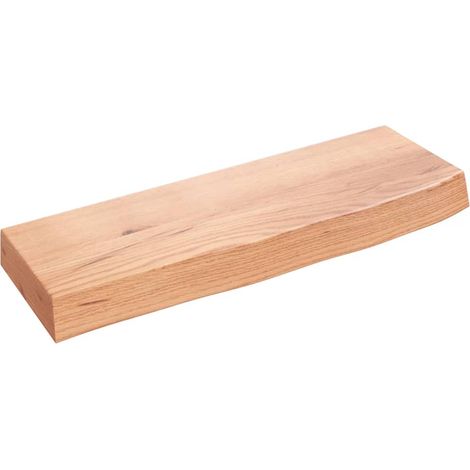 Étagère murale multiposition - Meuble Étagère murale marron clair 60x20x6 cm bois chêne massif traité -BV94222 (1/4)