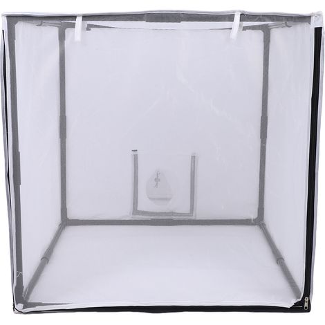 Cabine de peinture portable avec filtre et rideau en filet, tente de peinture mobile et détachable pour garage, studio ou jardin, 75 x 75 x 75 cm (1/5)