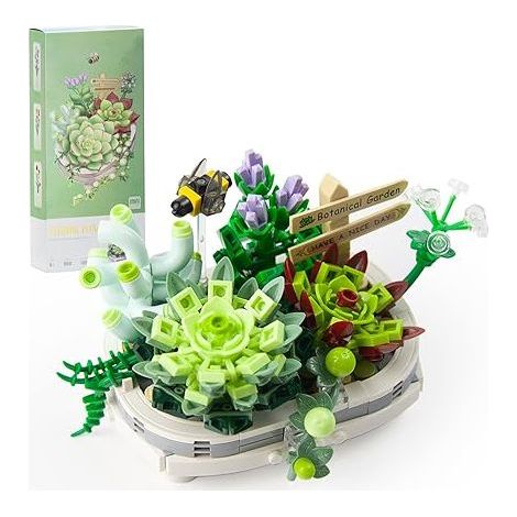 Ensemble de construction de mini bonsaï succulent (1 pièce), plantes succulentes B (1/4)