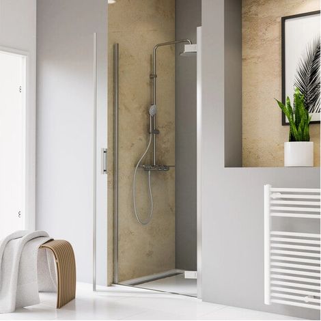 [NEUWERTIG] B-Ware Schulte Drehtür Toura pendelbar Nische Türanschlag rechts 90x200cm Chrom-Opti (1/2)