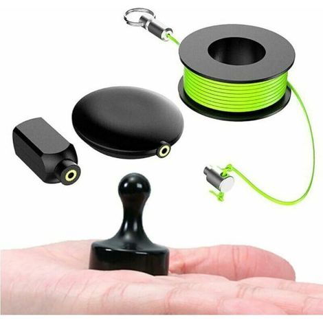 tire Câble Aimanté Pro/tire Fil Magnétique-extracteur De Fil Magnétique Flexible-facile À Utiliser Pour Câbles Elec/fibre Optique-kit Électricien Léger À L'aide D'un Simple Aimant (1/5)
