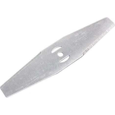 Lame di ricambio in acciaio per tosaerba - per la pulizia di sterpaglie - 2 pezzi, lunghezza 15 cm, interasse fori di fissaggio 5 mm