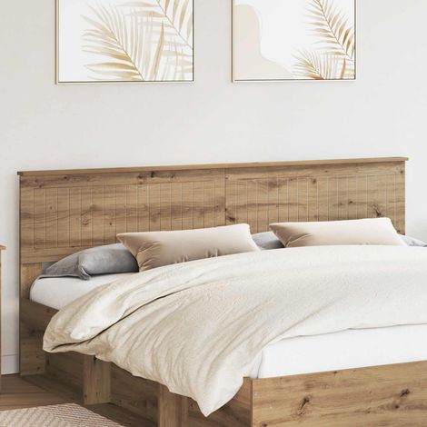 vidaXL Cabecero Roble artisan Madera de ingeniería (1/5)