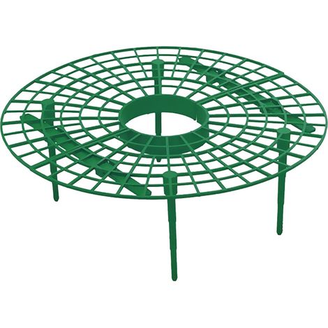 Support Pour Fraisiers - Grille En Plastique Vert - Pour Balcon Jardin Intérieur - Hauteur 10 Cm Diamètre 30 Cm - 1 Pièce (1/5)