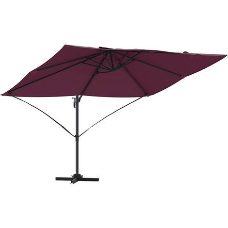 Parasol Bordeaux 351 x 250 x 260 cm Polyester et Aluminium
