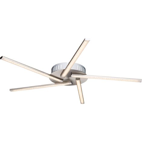 Plafoniera LED da 17 watt per sala da pranzo faretto 5 canne cristalli orientabili Globo 67002-17F