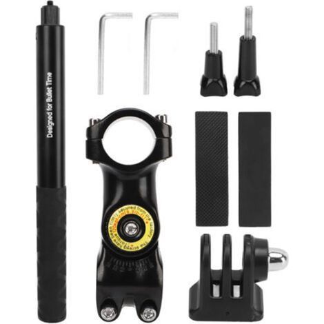 Support de caméra pour guidon de vélo PULUZ avec fixation sur tube et barre de protection pour moto et perche à selfie (1/5)