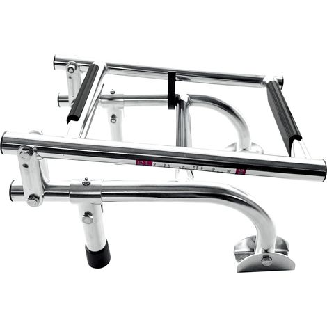 Échelle de mise à l'eau marine en 3 sections, échelle pliante 2+1 en acier inoxydable, échelle de bain, accastillage marin, accessoires pour yachts (1/4)