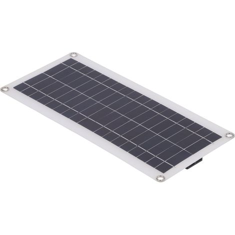 Contrôleur de panneau solaire flexible polycristallin 20 W, chargeur solaire double USB pour voiture, camping-car, bateau. (1/5)