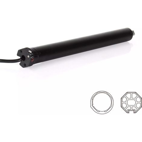 Motor Persiana con Cable Corto ø 35 10 Nm + adaptadores de eje octo40