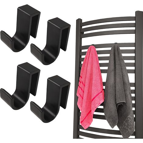 Set di 4 ganci per radiatore da 10 mm, neri (1/5)