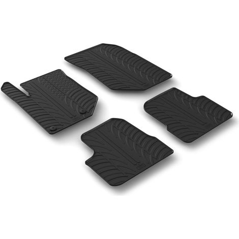 Set tappeti su misura in gomma - compatibile per Opel Corsa F 5p (09/1906/23) manuale - Peugeot 2008 (12/1905/23) no automatico, no ibrida - Peugeot 208 5p (11/1908/23) manuale - Opel Mokka (11/20