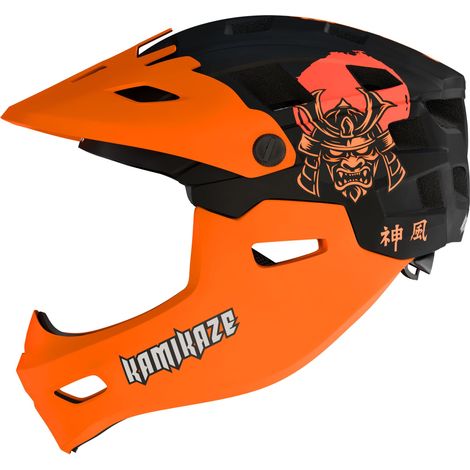 Casco integrale Kamikaze Ronin arancione - Taglia L