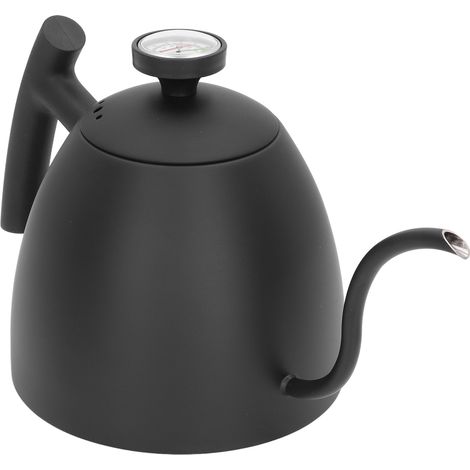800-ml-Edelstahl-Kaffeekessel mit Schwanenhals und Thermometer für Zuhause und Café