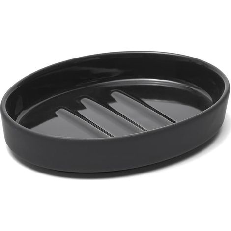 Evolution porte-savon en céramique, noir (SATDFEEL39CE) (1/5)