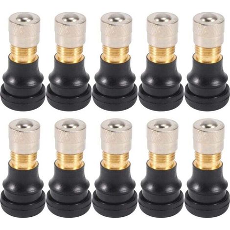 10 PièCes Scooter éLectrique Tubeless Pneu Valve de Vide Gaz Roue pour M365 Accessoires