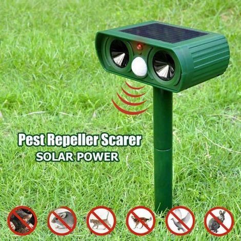 Ultrasonic animal repellent, anti-parasite for cats, dogs, foxes, garden and outdoor use [CC29F21]
