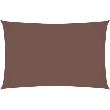 Vela Parasole Telo Ombra Parasole a Vela Oxford Rettangolare 2x4,5 m Marrone (1/4)