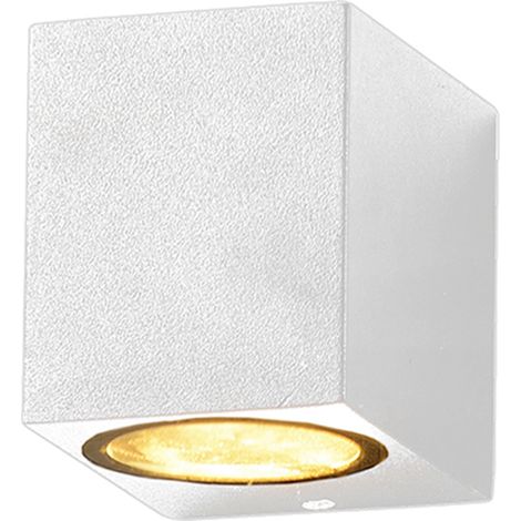 Applique Murale LED IP44 Rectangle pour Ampoules GU10 - Blanc - SILUMEN (1/3)