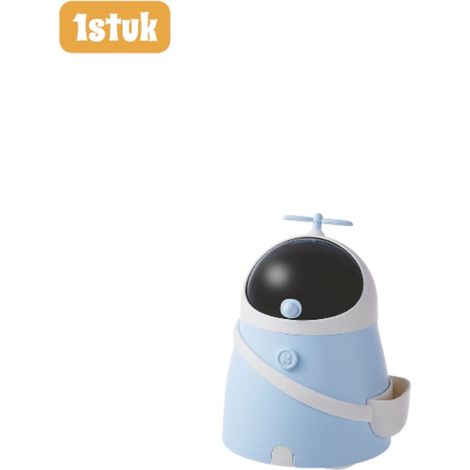 Mini poubelle de bureau compacte pour petits déchets adaptée aux chambres d'étudiants bureaux et petits espaces couleur bleue 1 pièce (1/5)