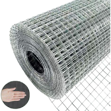 Grillage soudé galvanisé 6.3x6.3mm pour jardin et volière - Maille fine pour protection anti-nuisibles (1/5)