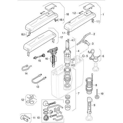 Agrafes pour couvercle pour AP 127, emballage   2 pieces