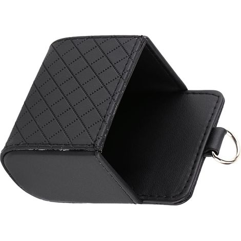 Schwarzer Auto-Lüftungsschlitz-Halter, Aufbewahrungsorganizer mit Handytasche, praktisches Aufbewahrungsetui, Autozubehör (1/5)
