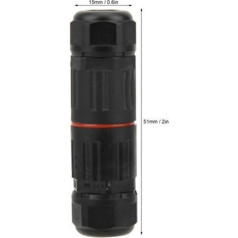 Connecteur électrique - - Kit 10pcs - Étanche IP68 - Nylon ignifuge - 3 cœurs (1/4)