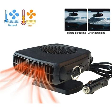 Portable Car Heater, 12V Portable 2 in 1 Car Heater, Quick Heating Car Defroster - (1/5)