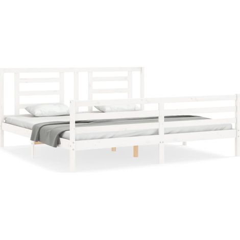 Maison Exclusive - Estructura de cama con cabecero madera maciza (1/5)