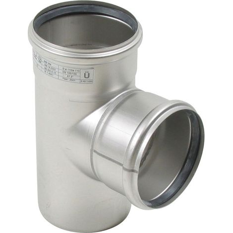 BLÜCHER EuroPipe 87.5Gr.Abzweig 1.4301, 110 x 110 mm
