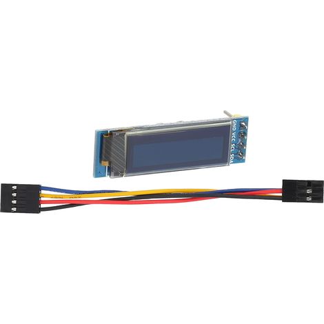 Module écran OLED 0.91 pouce I2C pour Raspberry Pi 4B, affichage organique DIY (1/5)