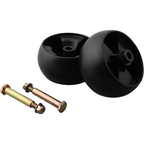 Deux roues de plateau de coupe de 5 pouces, boulons d'essieu inclus, compatibles avec les tondeuses autoportées/machines de jardin Toro. (1/5)