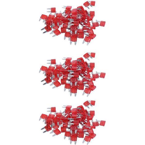 180 fusibles miniatures à lames rouges 10 A pour voiture (1/5)