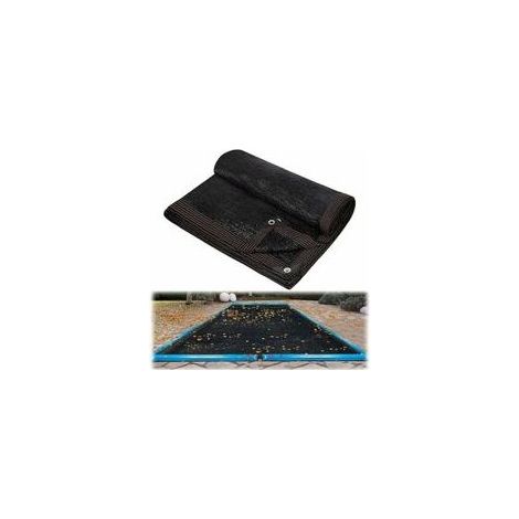 Couverture Filet de Feuille pour Piscine Rectangulaire, Bâche Protection Piscines Hors-Sol, Extérieur Bloquer Feuilles Mortes et Débris 2×3m(6,5x10ft) (1/4)