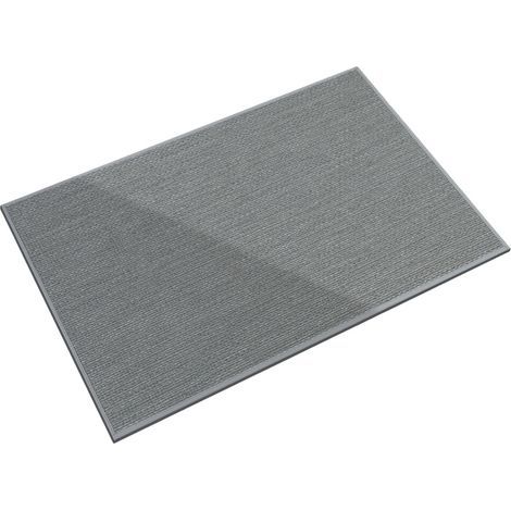 Tapis de sol en faux lin tissé avec envers en-Gris 50cmx80CM