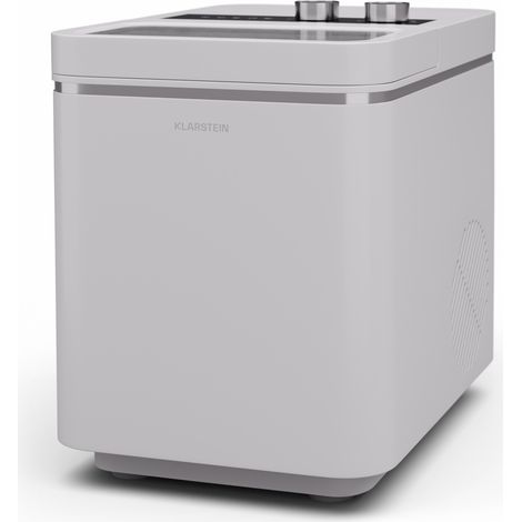 Klarstein Máquina de hielo IceCraft  2 modos  1,3 litros de agua fría  limpieza automática  12kg/24h