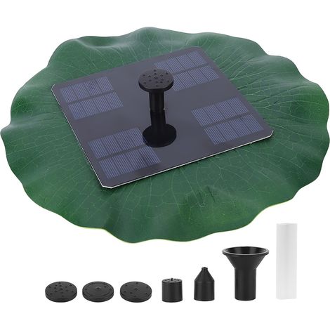 Pompe à eau solaire 8V 1.6W avec moteur sans balais pour fontaine extérieure, bassin de jardin et décoration de piscine (1/5)