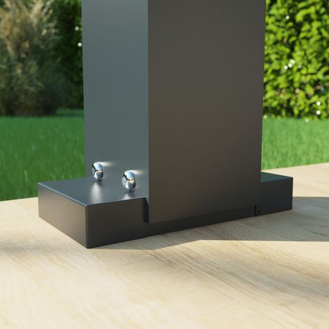 Cache Platine Aluminium Gris Anthracite Pour Pergola S et SV ORIAL Made in France