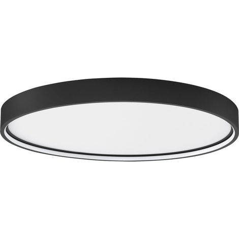 Plafoniera LED Nova Luce Olaf alluminio nero Ø 60 cm 60 W 3000 K dimmerabile per soggiorno 4800 lm rif. 9085234 (1/5)