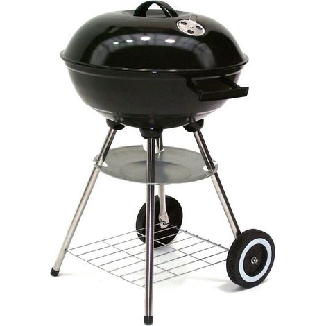 Kugelgrill XL Holzkohlegrill 43cm Standgrill Rundgrill Kohle Grill BBQ 56514 (1/5)