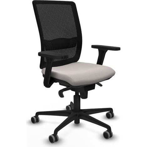 Chaise piqueras y crespo Haches noir accoudoirs réglables soutien lombaire (1/2)