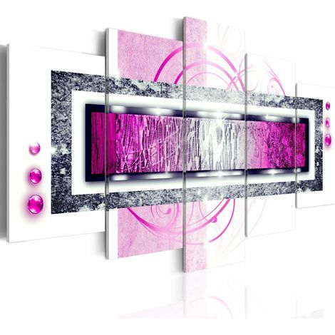 Tableau blizzard rubis - 200 x 100 cm (1/4)