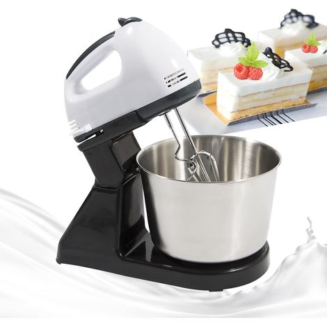 Handmixer handrührgerät 7 Speed Modell Esse Rührg&Bowl Schläg Edelstahl Standmixer 100W Rührgerät 1,7 L Rotierender Rührbehälter (1/5)