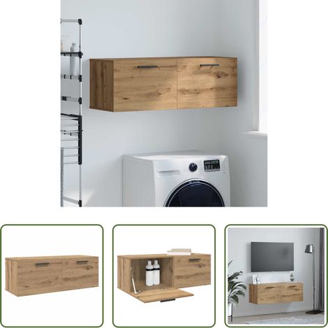Holzwerkstoff - Wandschrank Artisan-Eiche 100 x 36,5 x 35 cm Holzwerkstoff (1/5)